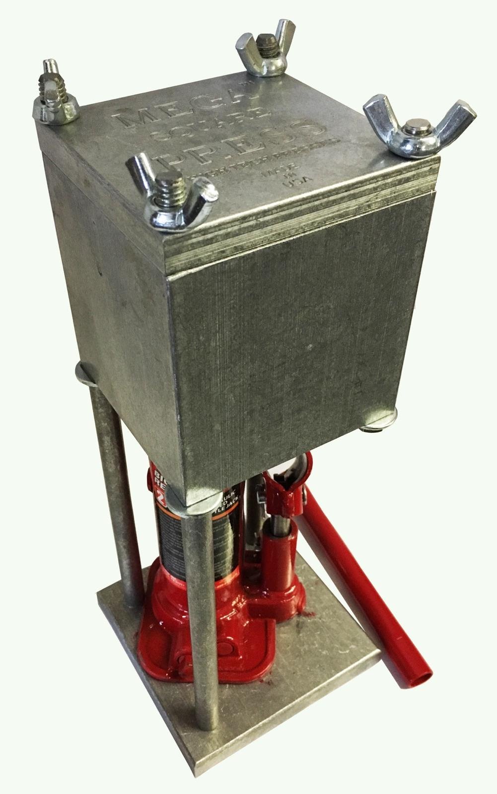 HTP Square Press | 2-Ton Precision Hydraulic Cube Press